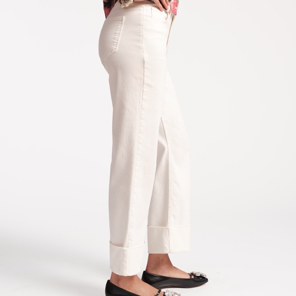 Smarty Cuffed Jeans - White - Picture 5 of 5